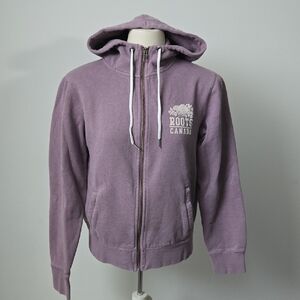 4/$20 ❤️ Roots Zip Hoodie with White Logo (S)